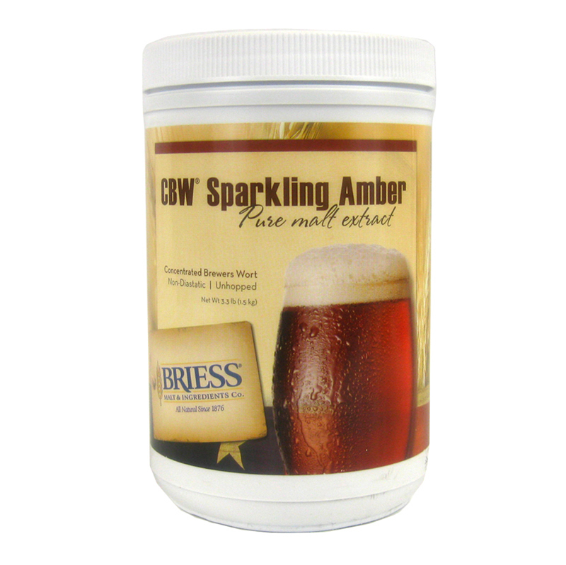 Briess Sparkling Amber Liquid Malt Extract, 3.3 lb-0