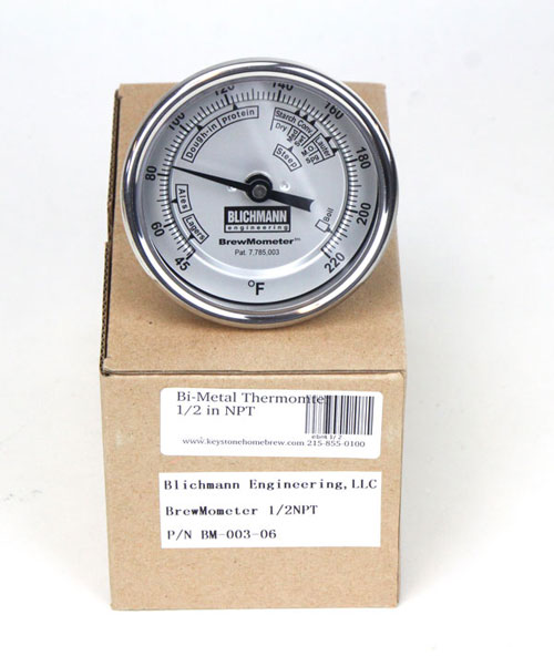 Bi-Metal Thermomter: 1/2 in NPT (1)