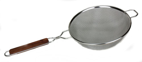 Double Mesh Strainer:10 inch SS medium (1)