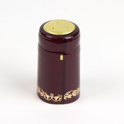 Heat shrink cap:Burgundy w/ gg (30) (1)