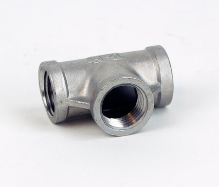 Stainless Steel:1/2 in Cast Tee (1)