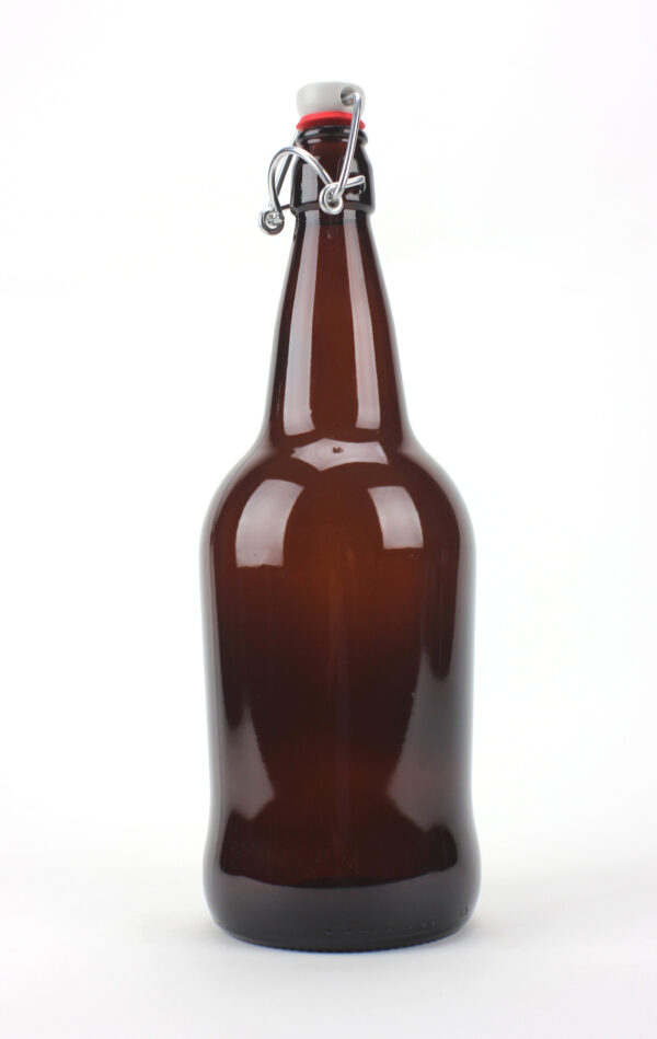 Beer Bottles, 16 oz E-Z Cap, Amber, Case 12