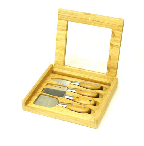 Cheese Knife Set:4 Piece Steel (1)