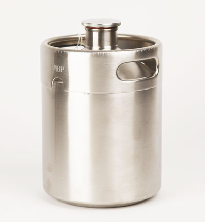 64oz Stainless Steel: Growler Sanke Keg (1)