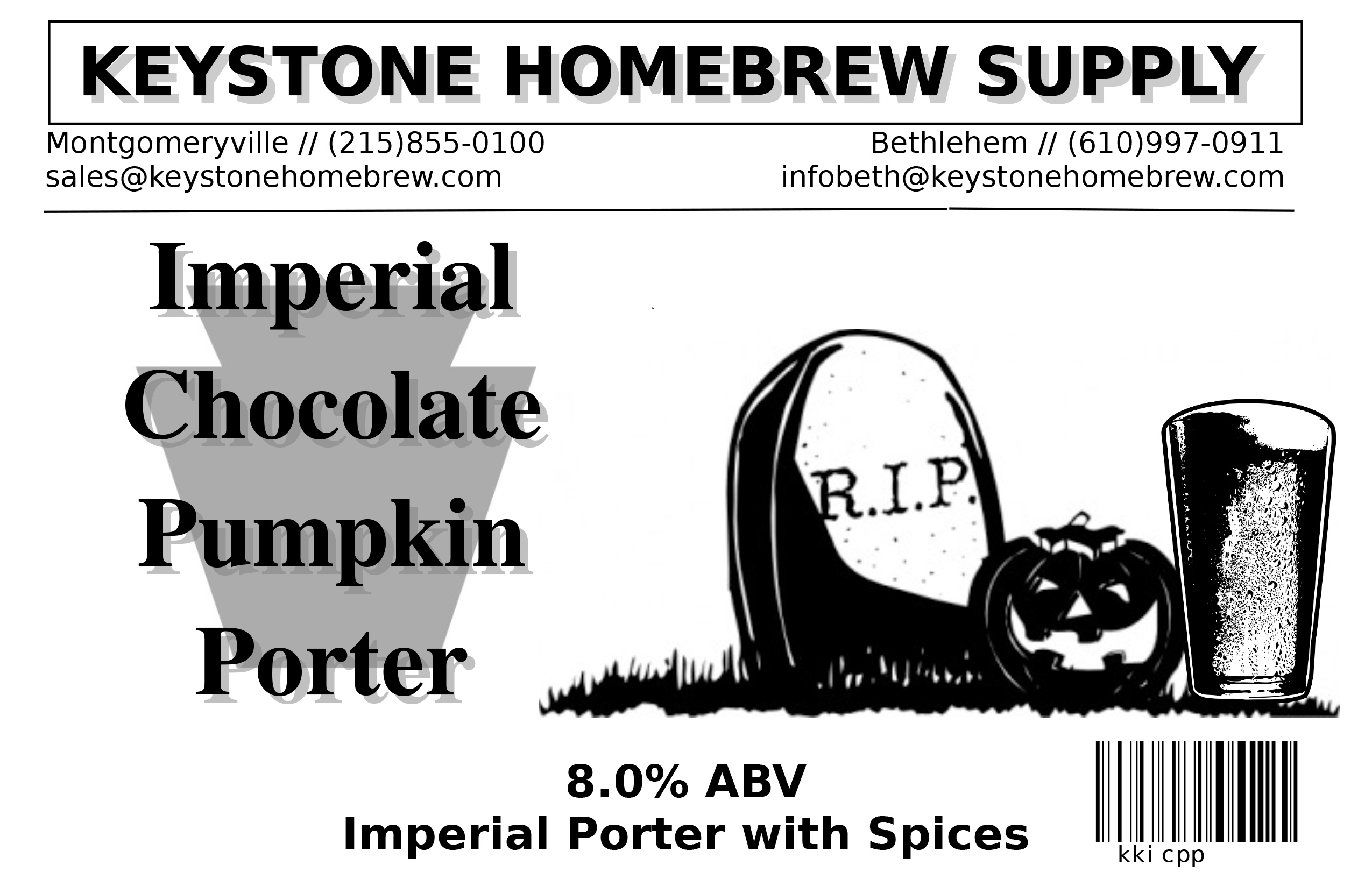 Imp Choc Pumpkin:Porter Box Kit (1)