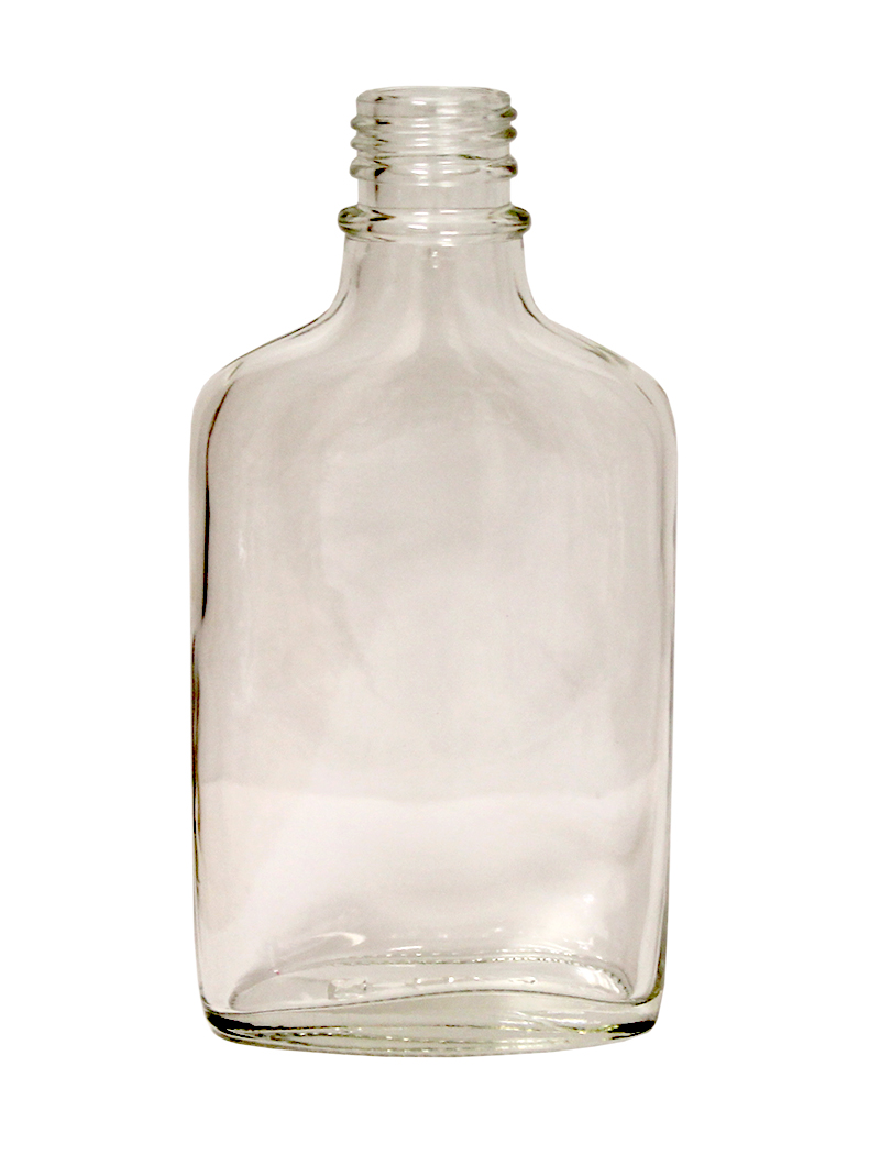 Flask 200mL Clear:Glass Screwtop EACH (1)