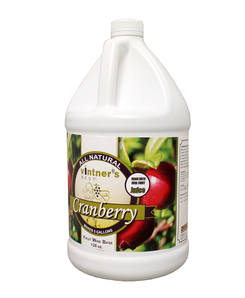 Vintner's Best Wine:Base Cranberry 128oz (1)