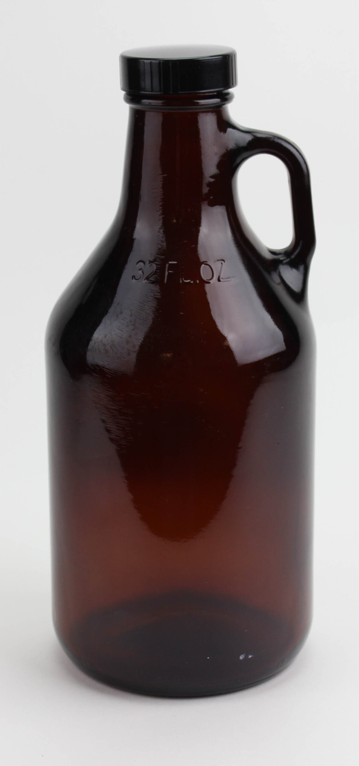 1/4 Gal (32oz.):Amber Growler w/ Lid (1)