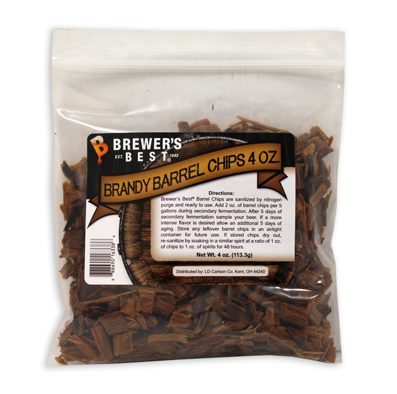 Brandy Barrel:Oak Chips 4oz. (1)