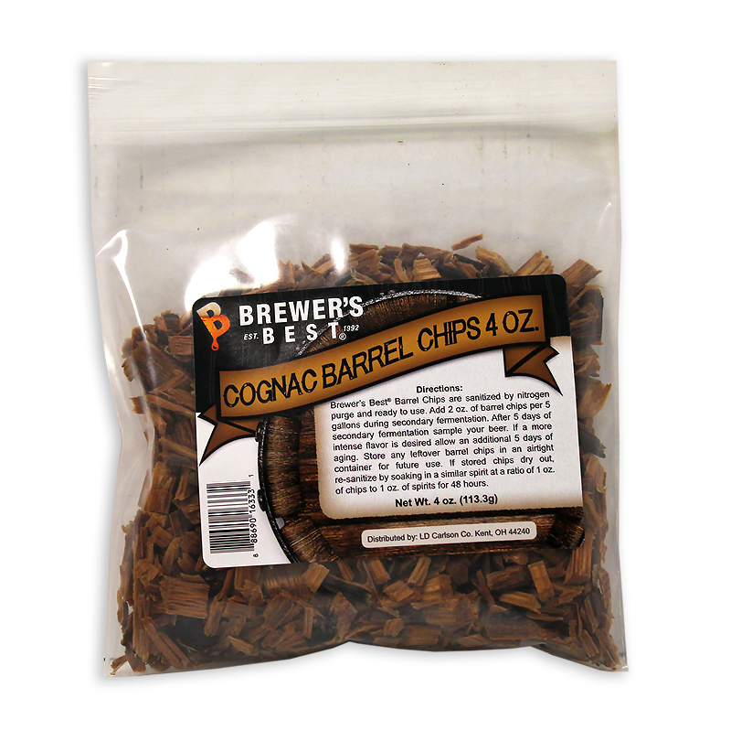 Cognac Barrel:Oak Chips 4oz. (1)