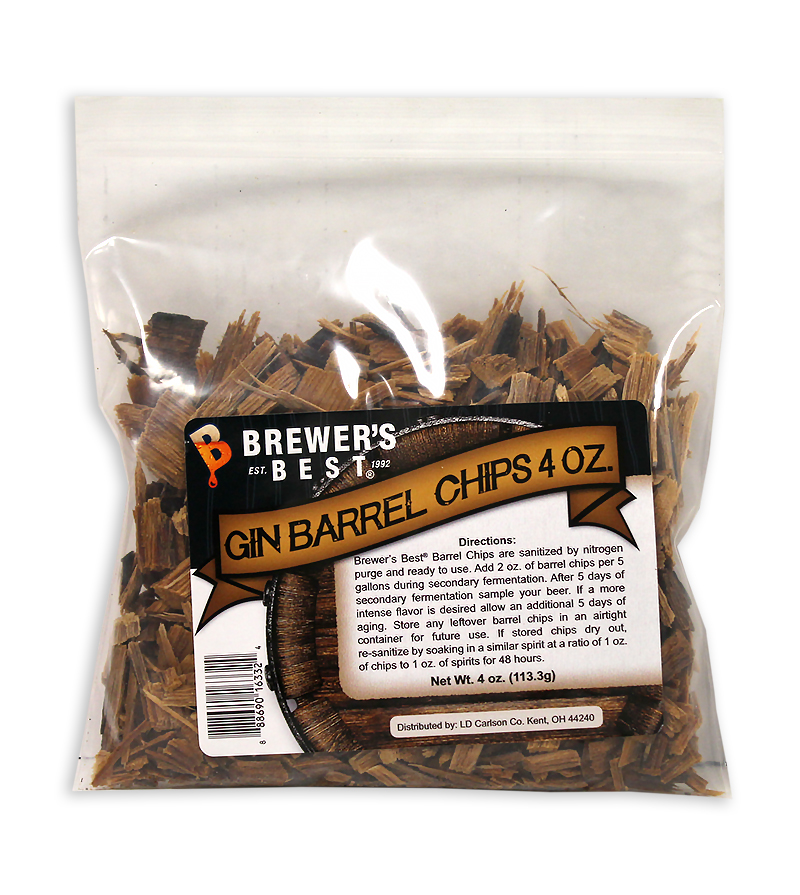 Gin Barrel:Oak Chips 4oz. (1)