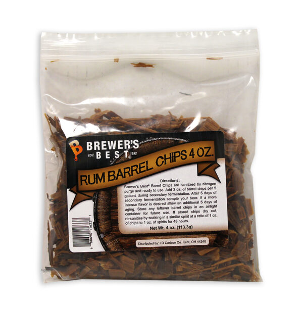 Rum Barrel:Oak Chips 4oz. (1)