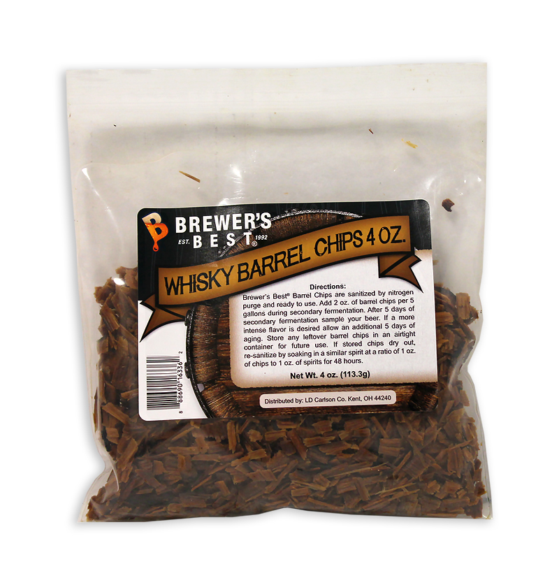 Whiskey Barrel:Oak Chips 4oz. (1)