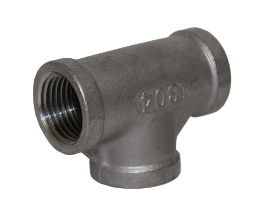 1/4 inch Stainless Steel Tee Coupler, FPT x3