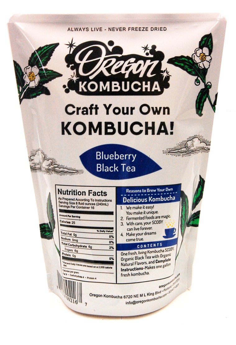 Oregon Kombucha Kit, Blueberry Black Tea-0