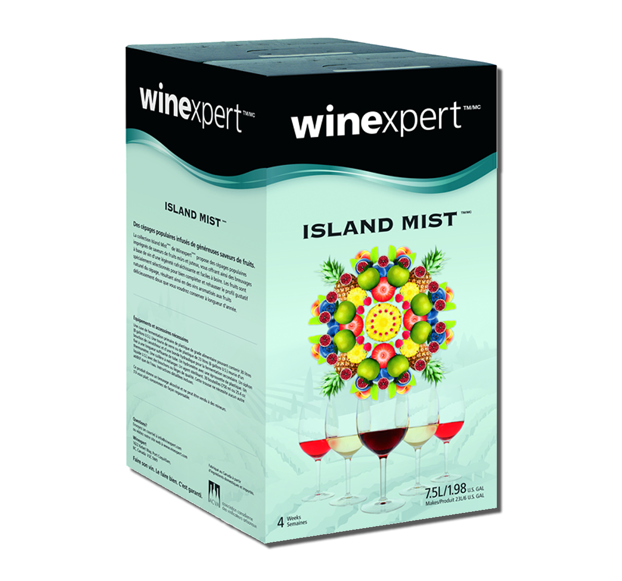 WINEXPERT ISLAND MIST Grapefruit Passion Rosé Wine Making Ingredient Kit 
