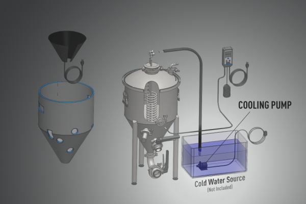 Spike Brewing, Cooling Pump for Conical Unitank TC100 Bundles-127116