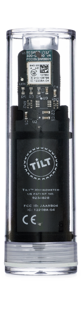 Tilt Hydrometer and Thermometer, Black