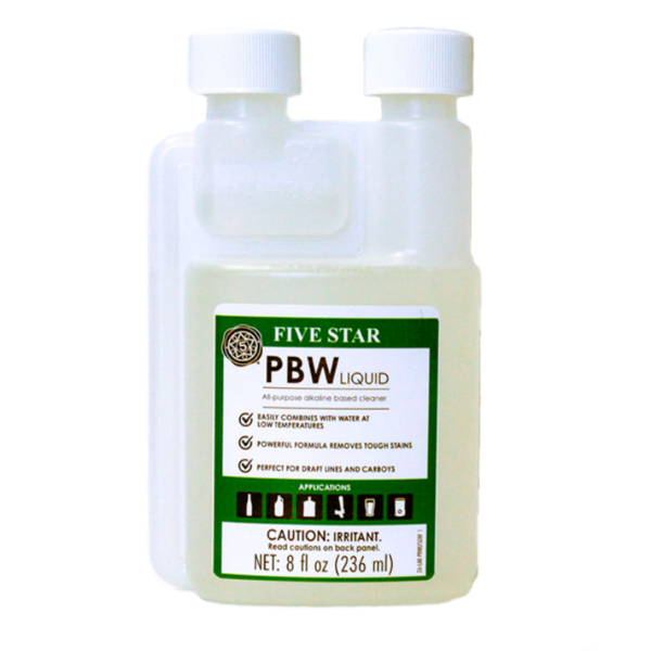 Powder Brewery Wash (PBW) Cleanser, 8 oz liquid