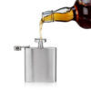 Flask, Stainless Steel, 6 oz with funnel - Image 2