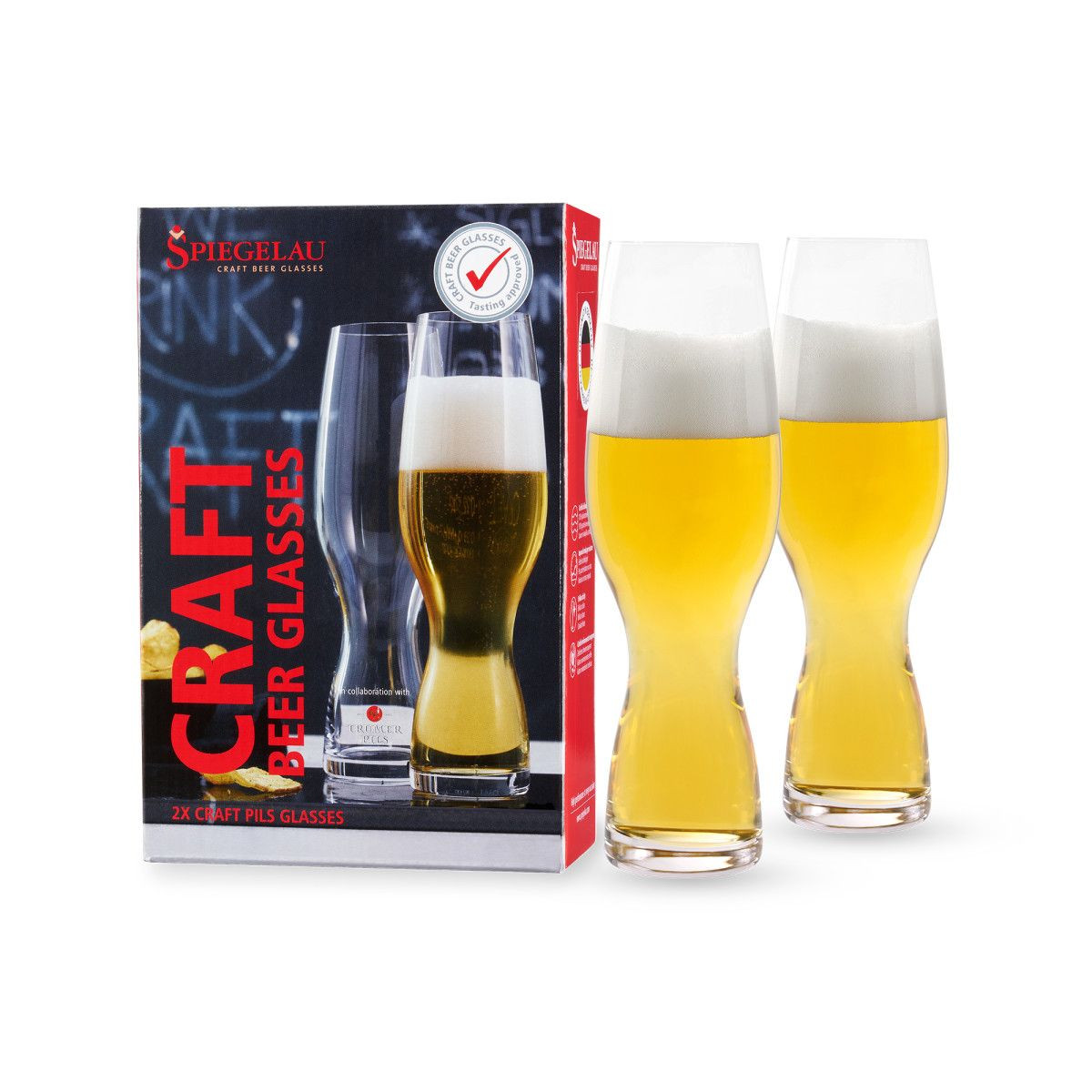 Spiegelau Pilsner Beer Glass, 2 Piece