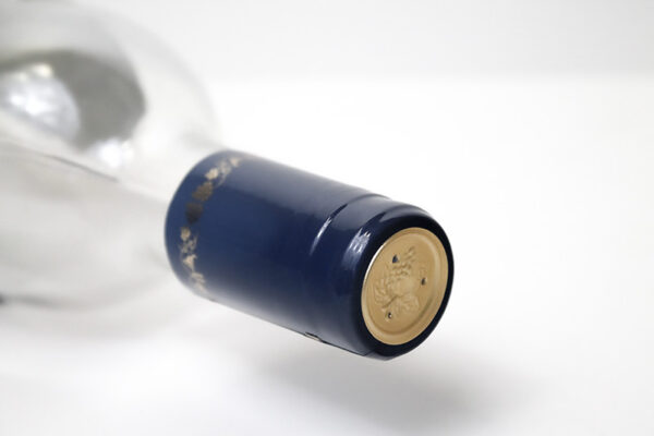 Heat Shrink cap:blue with gold grapes 500 count