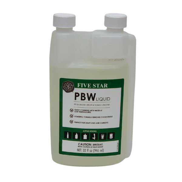 Powder Brewery Wash (PBW) Cleanser, 32 oz liquid case