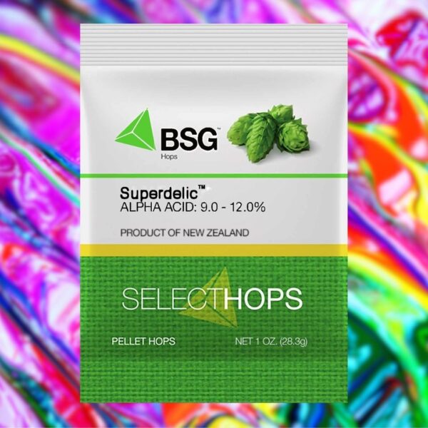 Superdelic (New Zealand) Hop Pellets, (9-12% AA), 1oz
