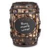 Cork Cage Chalkboard Barrel